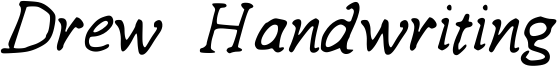 Drew Handwriting Font