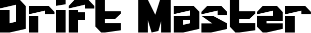 Drift Master Font