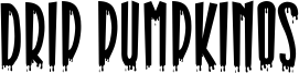 Drip Pumpkinos Font