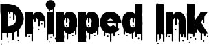 Dripped Ink Font