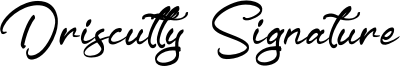 Driscutty Signature Font