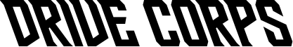 Drive Corps Font