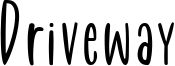 Driveway Font