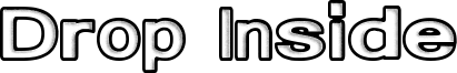 Drop Inside Font