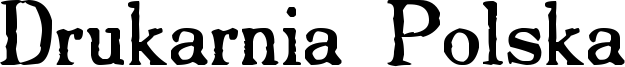 Drukarnia Polska Font