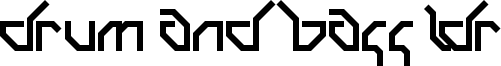 Drum and Bass LDR Font
