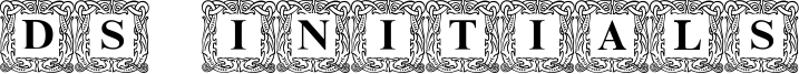 DS Initials Font