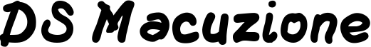 DS Macuzione Font