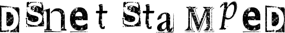 DSnet Stamped Font