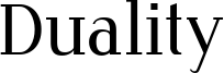 Duality Font