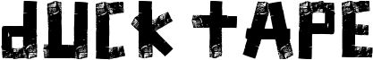 Duck Tape Font