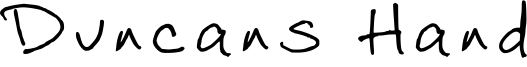 Duncans Hand Font