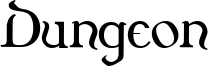 Dungeon Font