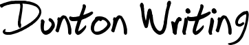 Dunton Writing Font