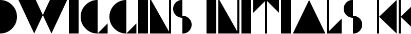 Dwiggins Initials KK Font