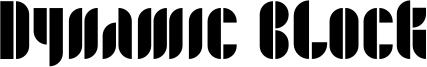 Dynamic Block Font
