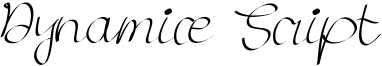 Dynamice Script Font