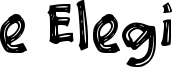 e Elegi Font