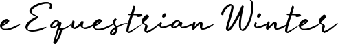e Equestrian Winter Font