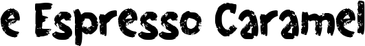 e Espresso Caramel Font