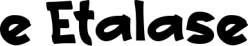 e Etalase Font