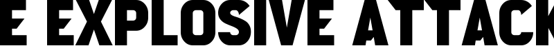 e Explosive Attack Font