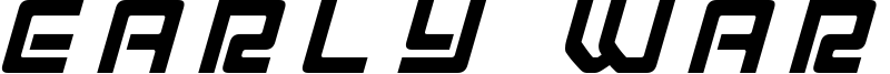 Early Warning Font