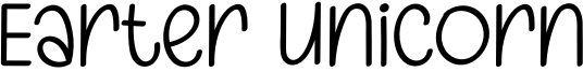 Earter Unicorn Font