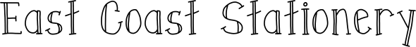 East Coast Stationery Font