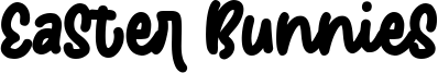 Easter Bunnies Font