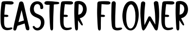 Easter Flower Font
