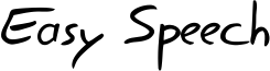 Easy Speech Font