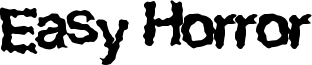 Easy Horror Font