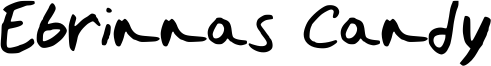 Ebrinnas Candy Font