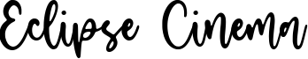 Eclipse Cinema Font