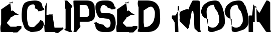 Eclipsed Moon Font