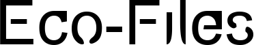 Eco-Files Font