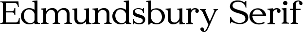 Edmundsbury Serif Font