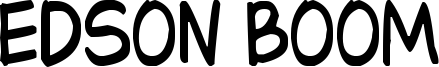 Edson Boom Font