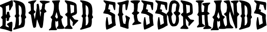 Edward Scissorhands Font