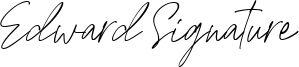 Edward Signature Font