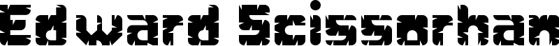 Edward Scissorhands  Font