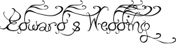 Edward's Wedding Font