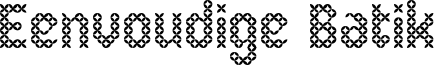 Eenvoudige Batik Font