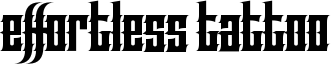 Effortless Tattoo Font