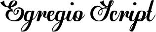 Egregio Script Font