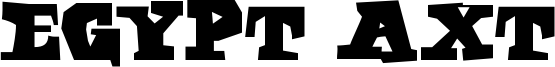 Egypt Axt Font