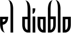 El Diablo Font
