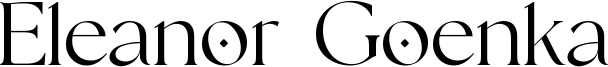 Eleanor Goenka Font