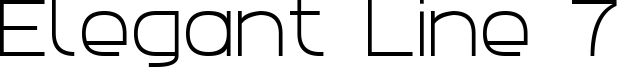 Elegant Line 7 Font